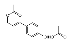 acetic acid,3-(4-hydroxyphenyl)prop-2-enyl acetate Structure