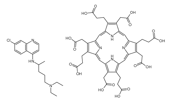 uroporphyrin I-chloroquine complex Structure