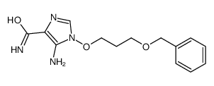 5-amino-1-(3-phenylmethoxypropoxy)imidazole-4-carboxamide Structure