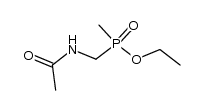 (acetylaminomethyl)(methyl)phosphinic acid ethyl ester结构式