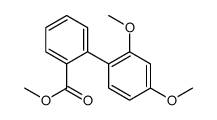 methyl 2-(2,4-dimethoxyphenyl)benzoate结构式