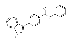 phenyl 4-(1-methylindol-3-yl)-4H-pyridine-1-carboxylate Structure