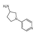 1-(吡啶-4-基)吡咯烷-3-胺结构式