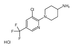 3-Chloro-5-trifluoromethyl-3,4,5,6-tetrahydro-2H-[1,2]bipyridinyl-4-ylaminehydrochloride Structure