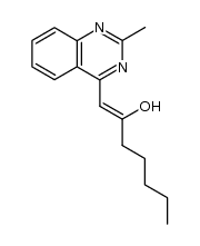 1-(2-methylquinazolin-4-yl)hept-1-en-2-ol结构式