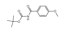 tert-butyl (4-methoxybenzoyl)carbamate Structure