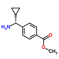 Methyl 4-[(R)-amino(cyclopropyl)methyl]benzoate结构式