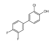 2-chloro-4-(3,4-difluorophenyl)phenol Structure