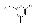 2-chloro-6-(chloromethyl)-4-methylpyridine Structure