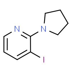 3-iodo-2-pyrrolidin-1-ylpyridine结构式