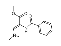 METHYL (Z)-2-BENZOYLAMINO-3-DIMETHYLAMINOPROPENOATE,结构式