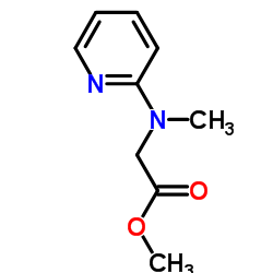 N-甲基-N-2-吡啶基甘氨酸甲酯结构式