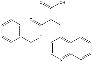 2-(苄氧基羰基)-3-(喹啉-4-基)丙酸结构式