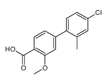 4-(4-chloro-2-methylphenyl)-2-methoxybenzoic acid结构式