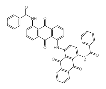 Benzamide,N-[4-[[5-(benzoylamino)-9,10-dihydro-9,10-dioxo-1-anthracenyl]amino]-9,10-dihydro-9,10-dioxo-1-anthracenyl]-结构式