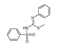 methyl N'-(benzenesulfonyl)-N-phenylcarbamimidothioate结构式