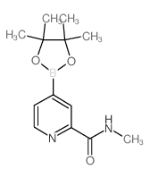 N-Methyl-4-(4,4,5,5-tetramethyl-1,3,2-dioxaborolan-2-yl)pyridin-2-carboxamide Structure