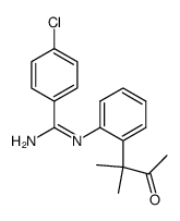 N-(o-(1',1'-dimethyl-2'-oxo-propyl)-phenyl)-4-chlorobenzamidine Structure