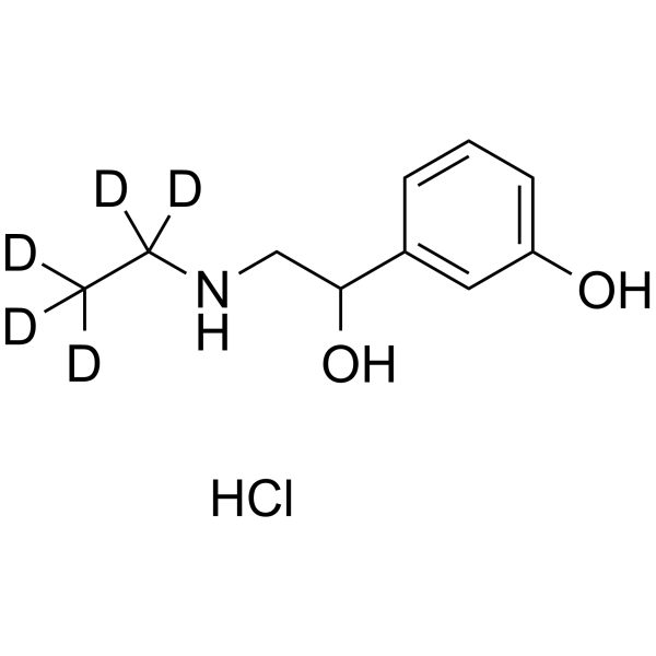 Etilefrin-d5 hydrochloride Structure