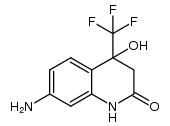 7-amino-4-hydroxy-4-(trifluoromethyl)-3,4-dihydroquinolin-2(1H)-one Structure