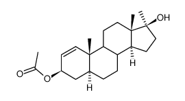 3β-Acetoxy-17α-methyl-5α-androst-1-en-17β-ol结构式
