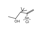 CH2C(Sn(CH3)2Cl)CH(t-butyl)CH(OH)CH3结构式