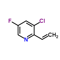 3-Chloro-5-fluoro-2-vinylpyridine Structure