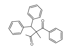 2-benzhydryl-2-methyl-1-phenyl-1,3-butanedione结构式