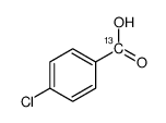 4-chlorobenzoic acid Structure