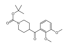 N-Boc-(2,3-dimethoxyphenyl)-4-piperidinylmethanone structure