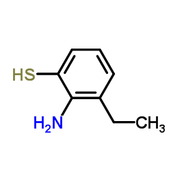 2-氨基-3-乙基苯硫酚结构式