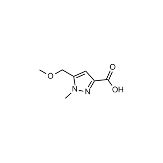 5-(甲氧基甲基)-1-甲基-1H-吡唑-3-羧酸结构式