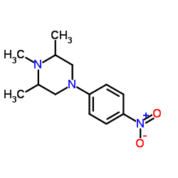 1,2,6-Trimethyl-4-(4-nitrophenyl)piperazine Structure