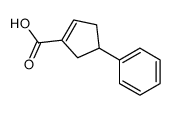 (9ci)-4-苯基-1-环戊烯-1-羧酸结构式
