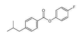 (4-fluorophenyl) 4-(2-methylpropyl)benzoate结构式