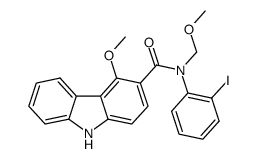 N-(2-iodophenyl)-4-methoxy-N-(methoxymethyl)-9H-carbazole-3-carboxamide Structure