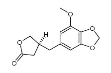 (S)-(E)-3-[5-Methoxy-3,4-(methylenedioxy)benzyl]butanolide Structure