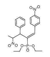 diethyl (E)-4-nitro-3-phenyl-2-diethoxyphosphonyl-1-(4'-nitrophenyl)-1-pentene结构式