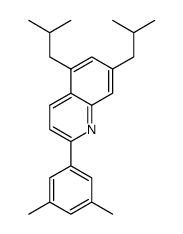 2-(3,5-dimethylphenyl)-5,7-diisobutylquinoline Structure
