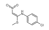(E)-4-chloro-N-(1-(methylthio)-2-nitrovinyl)aniline Structure
