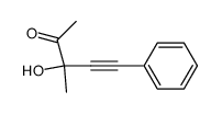 3-hydroxy-3-methyl-5-phenylpent-4-yn-2-one结构式