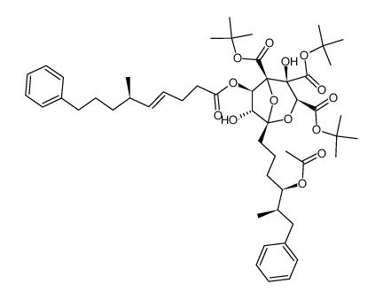 Zaragozic acid C 3,4,5-tris-tert-butyl ester结构式