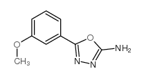 5-(3-甲氧基苯基)-1,3,4-噁二唑-2-胺结构式