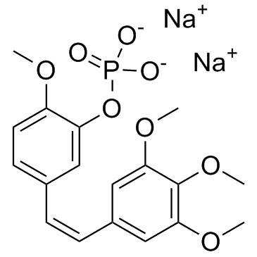 Combretastatin A4 disodium phosphate structure