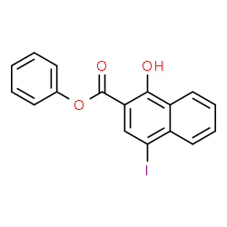 1-Hydroxy-4-iodo-2-naphthoic acid phenyl ester Structure