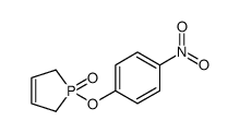 1-(4-nitrophenoxy)-2,5-dihydro-1λ5-phosphole 1-oxide结构式