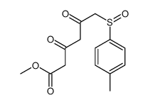methyl 6-[(R)-(4-methylphenyl)sulfinyl]-3,5-dioxohexanoate结构式