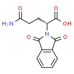 N-邻苯二甲酰基-D-谷氨酰胺结构式