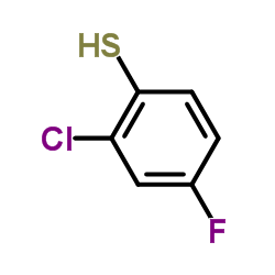 2-氯-4-氟苯硫酚结构式