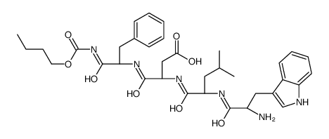 butyloxycarbonyl-tryptophyl-leucyl-aspartyl-phenylalaninamide Structure